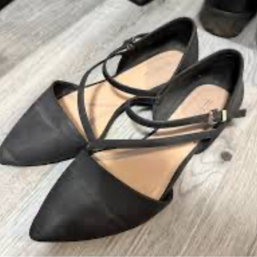 Call It Spring Black Pointed Flats